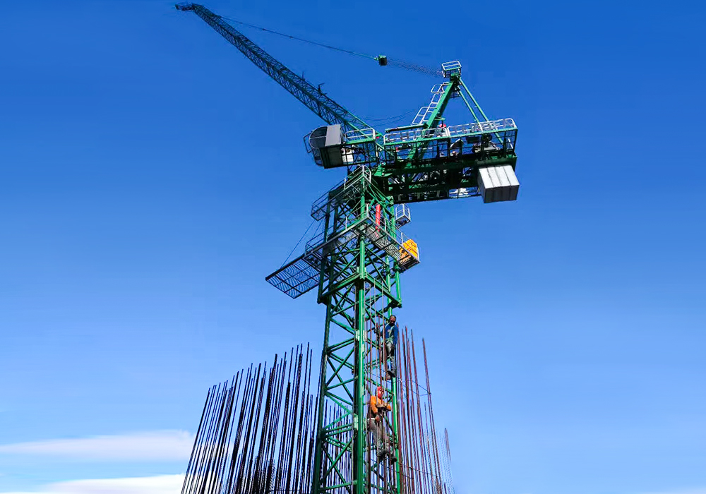 QTD80 LUFFING-JIB TOWER CRANE 6T Lungime de 40m